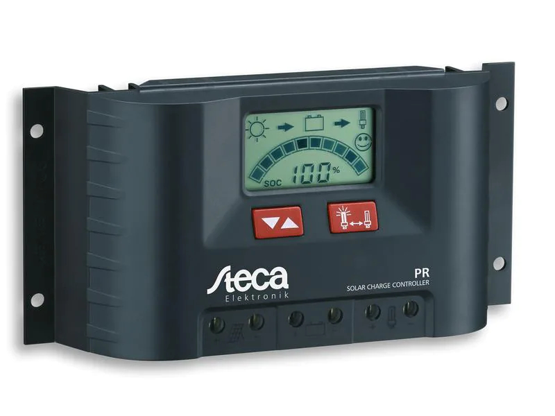 Steca Solarladeregler PR 1515, Ausgangsspannung von: 12 V, Ausgansspannung bis: 24 V, Gewicht: 350 g, Reglerart: PWM, Eingangsspannung bis: 47 V, Eingangsspannung von: 13 V