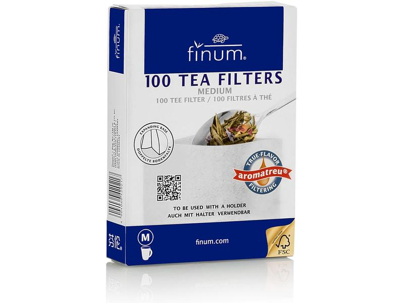 Finum Teefilter M 100 Stück, Filtergrösse: M, Detailfarbe: Weiss, Verpackungseinheit: 100 Stück