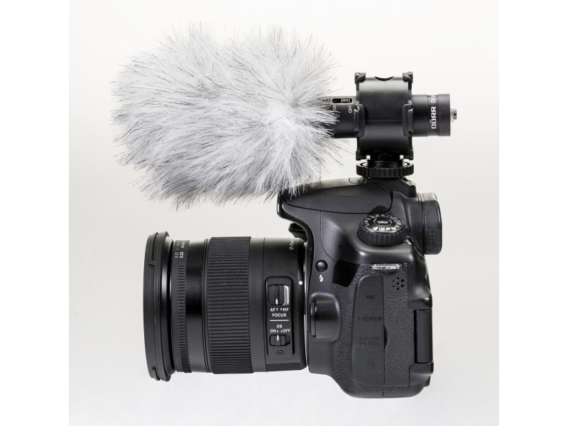 Dörr Mikrofon CV-04 Stereo, Bauweise: Ansteckmikrofon, Anwendungsbereich: Stereoaufnahme, Wandlerprinzip: Keine Angabe, Richtcharackteristik: Niere, Schnittstellen: 3,5 mm Klinke, Set, zu DSLR, DSLM und Camcordern