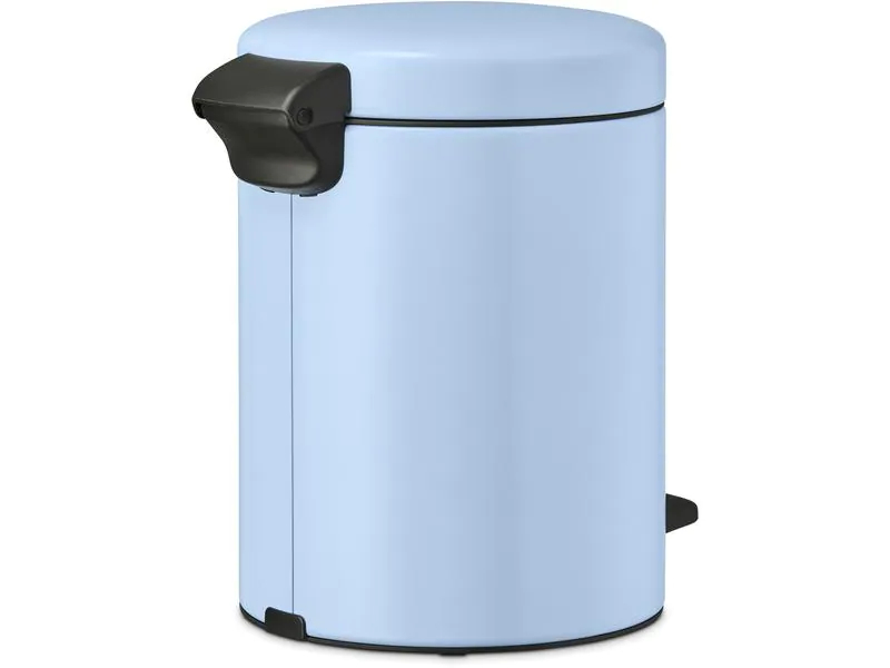 Brabantia Kosmetikeimer NewIcon 5 l, Dreamy Blue, Fassungsvermögen: 5 l, Höhe: 29.1 cm, Anzahl Behälter: 1, Material: Kunststoff, Form: Rund, Detailfarbe: Blau