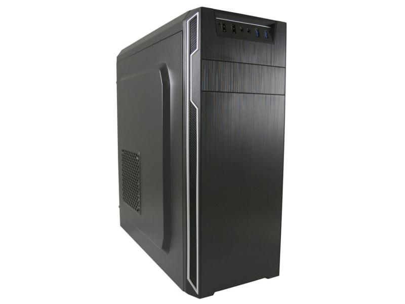 LC-Power PC-Gehäuse 7038B ATX Classic, Farbe: Schwarz, Anzahl Lüfterplätze: 4, Gehäuse Bauart: Mid-Tower, Unterstützte Mainboards: ATX; Micro-ATX; Mini-ITX