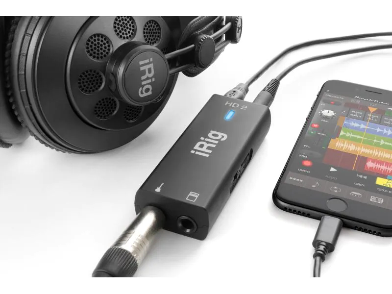 IK Multimedia Audio Interface iRig HD 2, Mic-/Linekanäle: 1, Abtastrate: 96 kHz, Samplingtiefe: 24 bit