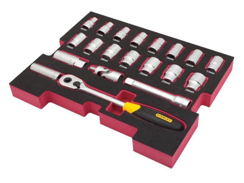 Stanley Fatmax Steckschlüssel-Set T-STAK 1/2" Einlage, 48-teilig, Schraubenziehertyp: Stiftschlüssel
