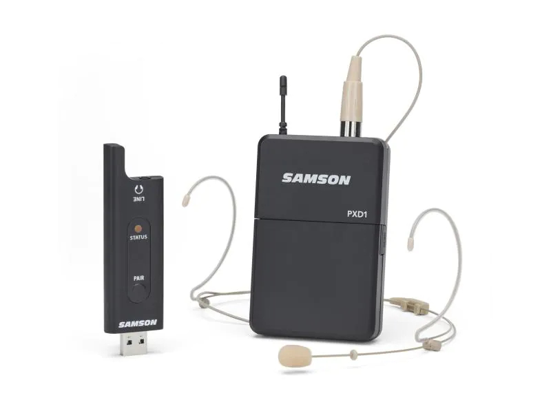 Samson Funksystem XPD2 Headset, Betriebsart: Batteriebetrieb, Signalverarbeitung: Analog, Typ: Einzelmikrofon, Bauweise: Headset, Sendertyp: Taschensender