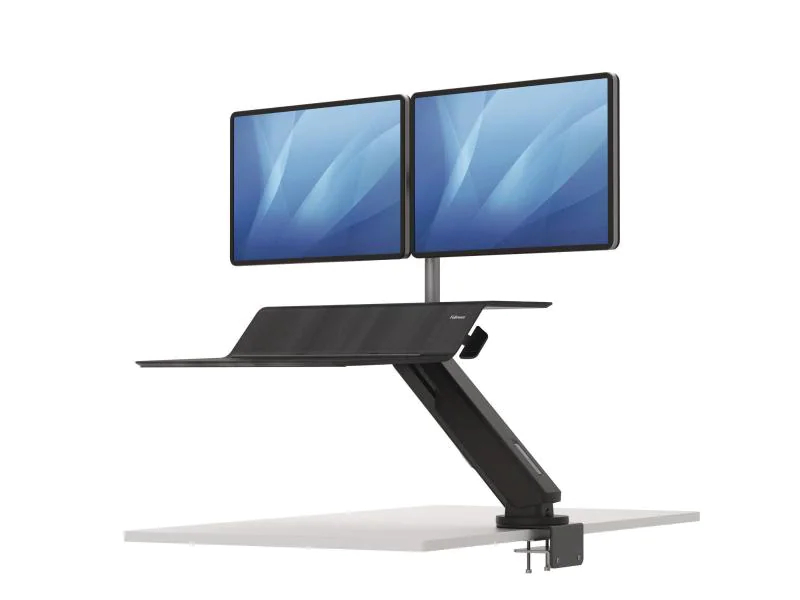 Fellowes Sitz-Steh Workstation Lotus RT für 2 Monitore