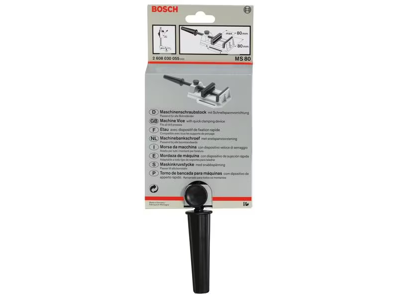 Bosch Professional Maschinenschraubstock 80 mm, Spannweite: 80 mm, Produkttyp: Maschinenschraubstock