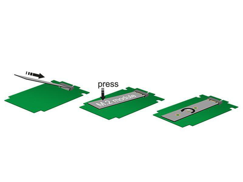 Delock M.2 SSD zu SATA Adapter, inkl. 2.5"Einbaurahmen, Betrieb von M.2 SATA SSD in 2.5", 7mm Rahmen