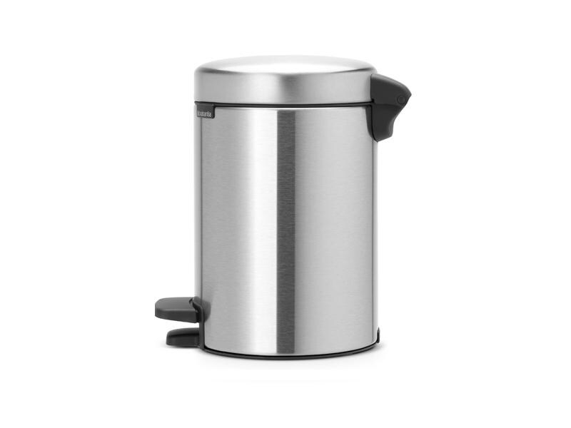 Brabantia Kosmetikeimer NewIcon 3 l, Silber, Fassungsvermögen: 3 l, Höhe: 26.4 cm, Anzahl Behälter: 1, Form: Rund, Detailfarbe: Silber, Material: Edelstahl