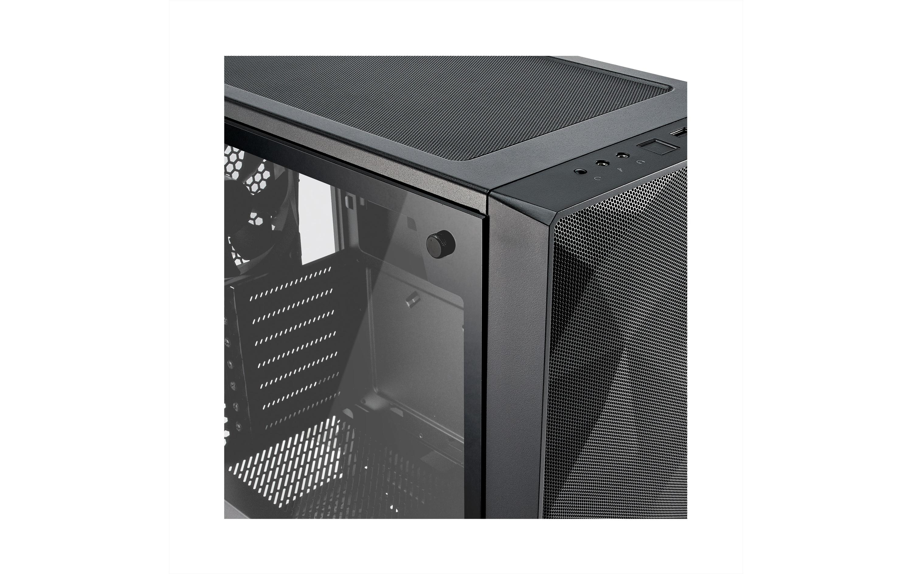 Fractal Design PC-Gehäuse Meshify C TG Schwarz, Unterstützte Mainboards: Micro-ATX, ITX, ATX, Gehäuse Bauart: Mid-Tower, Detailfarbe: Schwarz, Anzahl Lüfterplätze: 7, Sichtfenster: Ja, Netzteil vorinstalliert: Nein