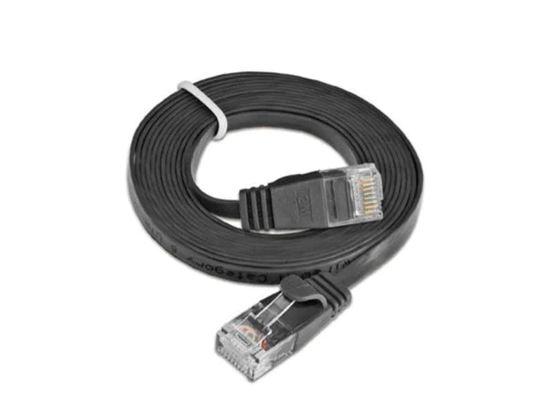 Wirewin Slimpatchkabel Cat 6, UTP, 7.5 m, Schwarz, Farbe: Schwarz, Form: Flach, Zusatzfunktionen: Mit Klinkenschutz, Längenaufdruck auf Stecker, Länge: 7.5 m, Anschlüsse LAN: RJ45 - RJ45, Produkttyp: Slimpatchkabel