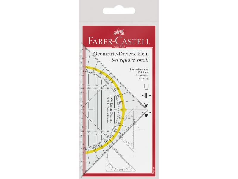 Faber-Castell Geodreieck 14 cm mit Griff, Kantentyp: Tuschekante, Griff: Nein, Anti-Rutsch: Nein