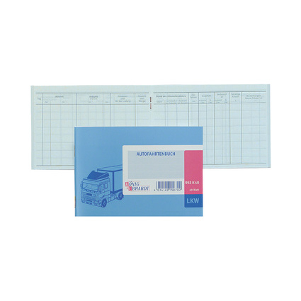 KÖNIG & EBHARDT Fahrtenbuch LKW, DIN A6, 40 Blatt