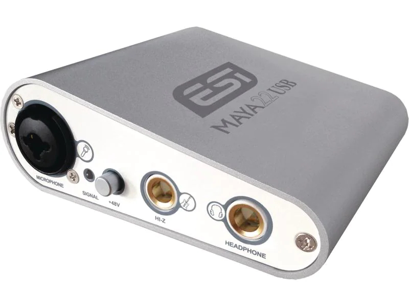 ESI Audio Interface MAYA22 USB, Mic-/Linekanäle: 2, Abtastrate: 96 kHz, Samplingtiefe: 24 bit