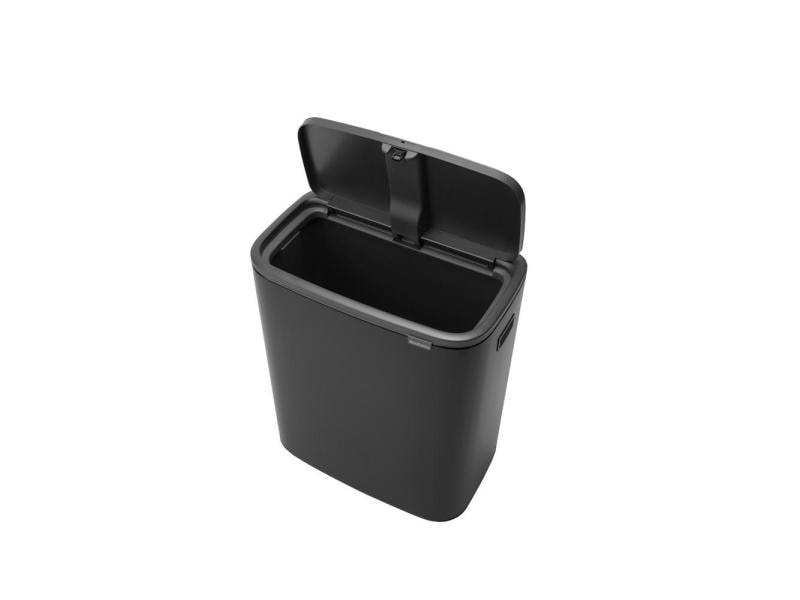 Brabantia Recyclingbehälter Bo Touch Bin 60 Liter, Schwarz matt