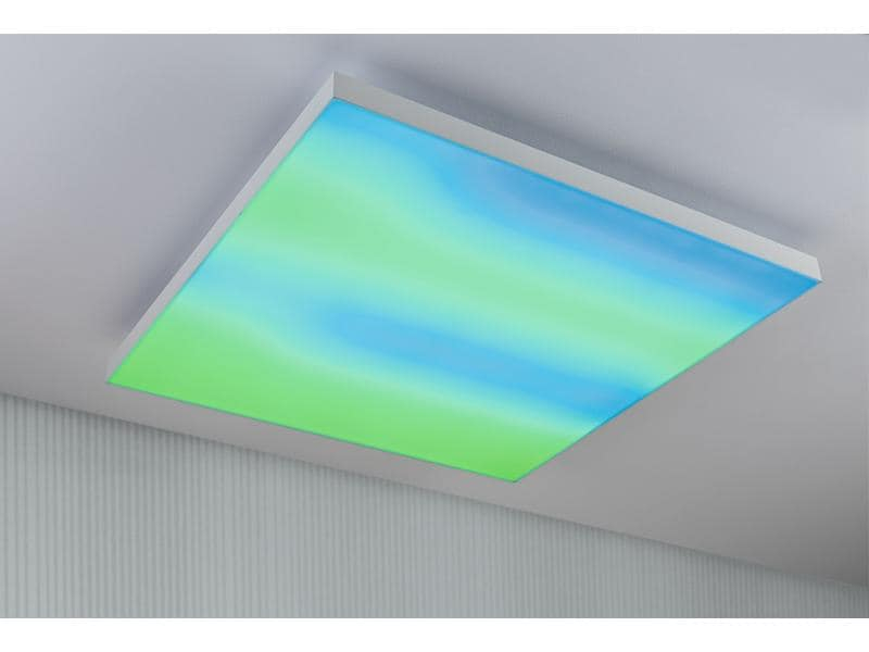 Paulmann Deckenleuchte LED Panel Velora Rainbow, 31 W, RGBW, Weiss, Leuchten Kategorie: Panel, Betriebsart: Netzbetrieb, Lampensockel: LED fest verbaut, Farbtemperatur Kelvin: 3000 bis 6500 K, Dimmbar: dimmbar, Farbwiedergabeindex CRI: 80