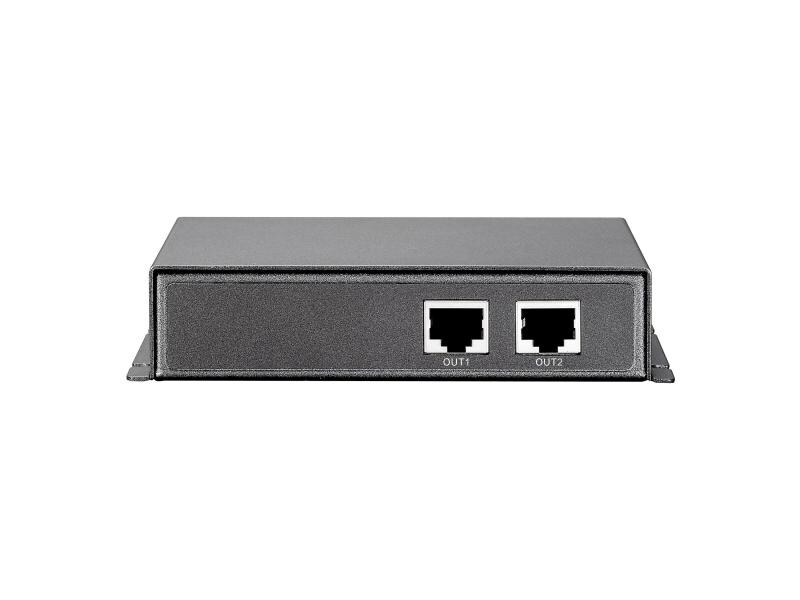 LevelOne PoE Extender POR-0102, Produkttyp: PoE Extender, PoE Standard: 802.3af PoE, RJ-45 Geschwindigkeit: 10/100 Mbit/s, Leistung PoE pro Port: 6.5 W, Aussenanwendung: Nein