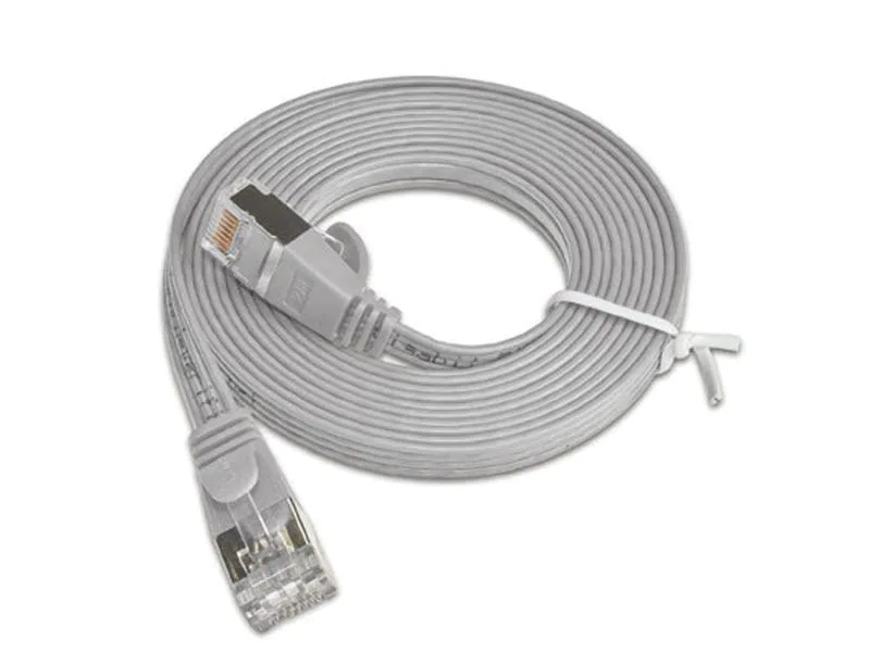 Wirewin Slimpatchkabel Cat 6, STP, 20 m, Grau, Farbe: Grau, Form: Flach, Zusatzfunktionen: Mit Klinkenschutz, Längenaufdruck auf Stecker, Länge: 20 m, Anschlüsse LAN: RJ45 - RJ45, Produkttyp: Slimpatchkabel