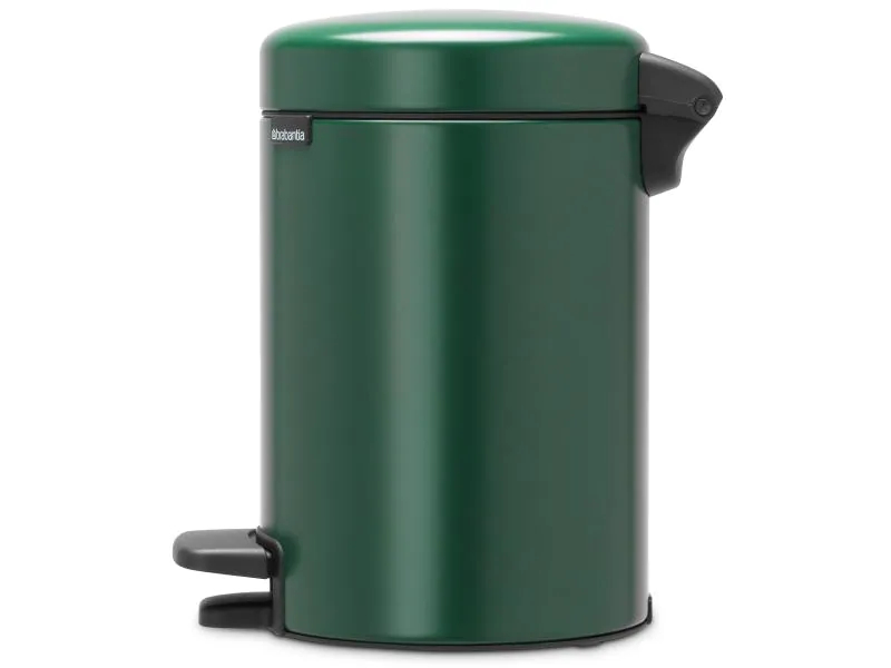 Brabantia Kosmetikeimer NewIcon 5 l, Grün, Fassungsvermögen: 5 l, Höhe: 291 mm, Anzahl Behälter: 1, Material: Stahl, Form: Rund, Farbe: Grün