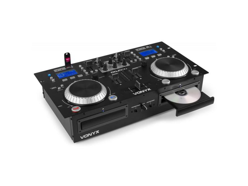Vonyx Doppel Player CDJ500, Features DJ Player: MP3-fähig, USB-Eingang, Ausführung DJ Player: Doppel Player, Bauweise: 19" Rack