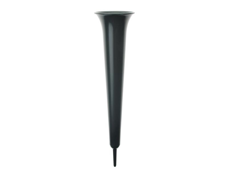 Opiflor Grabvase Piccolo, 32 cm Dunkelgrün, Höhe: 32 cm, Material: Kunststoff, Farbe: Dunkelgrün