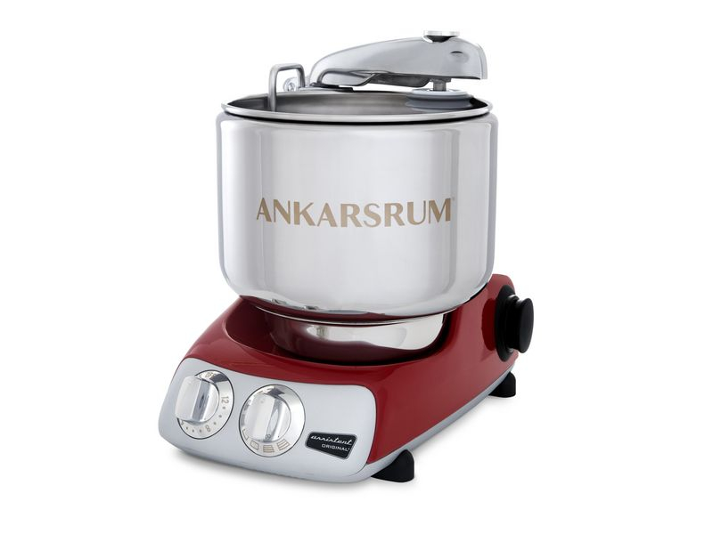 Ankarsrum Küchenmaschine AKM6230R Red Funktionen: Kneten, Rühren, Schlagen, Farbe: Rot, Leistungsaufnahme Betrieb: 1500 W, Gerätetyp: Küchenmaschine, Material: Metall, Timerfunktion, Füllmenge: 7 l, Ausstattung: Knethaken, Rührhaken, Schüssel Metal