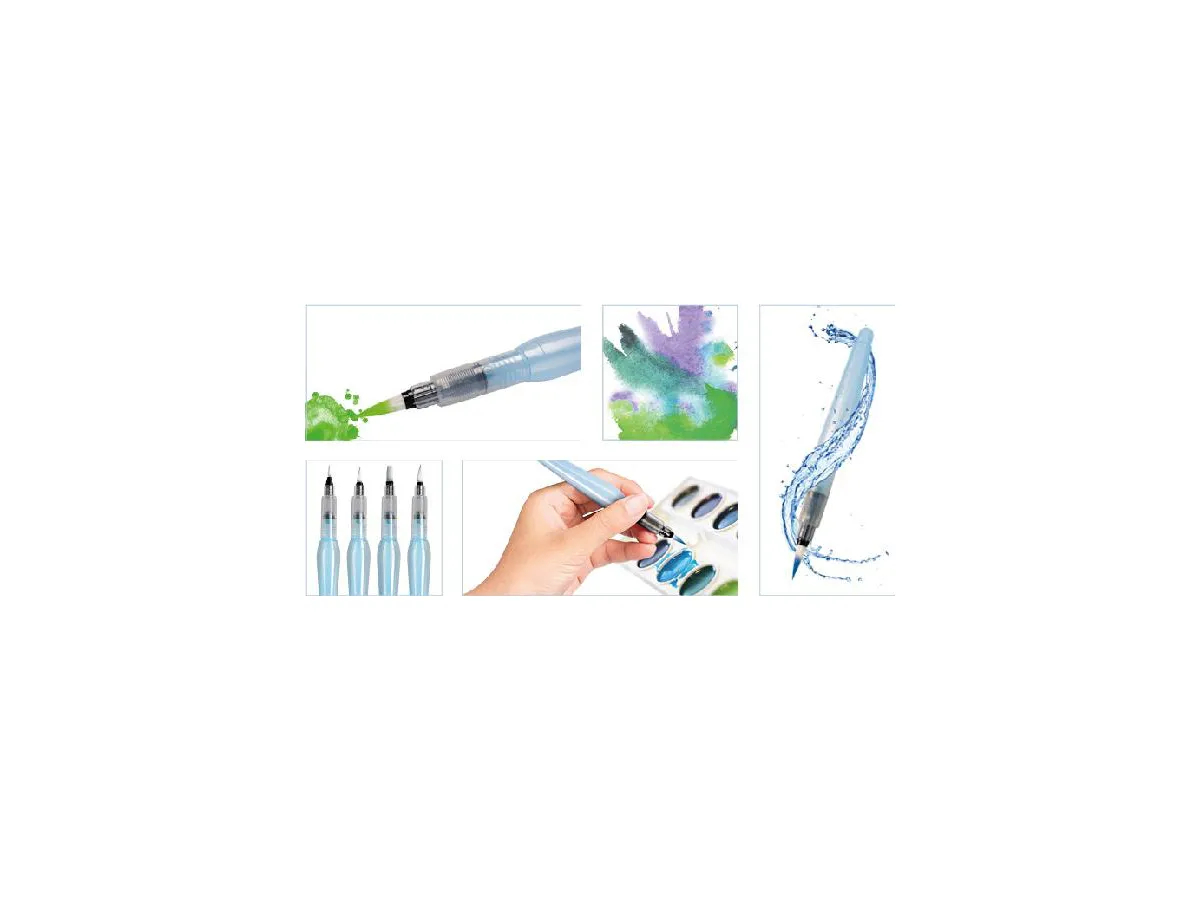 PENTEL Aquash Wasserpinsel MH XFRH/1-MH blau, flach