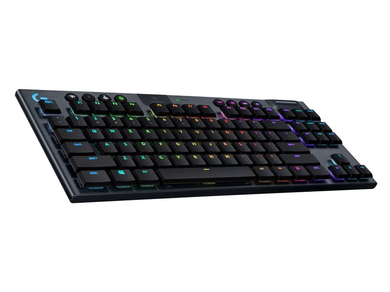 G915 TKL Tenkeyless LIGHTSPEED Wireless RGB Mechanical Gaming Keyboard - GL Tactile - CARBON - CH