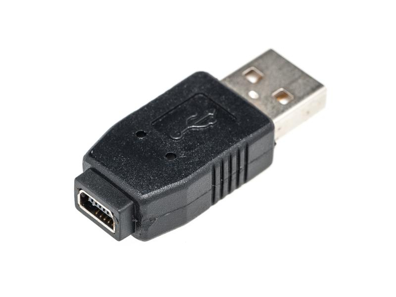 USB Adapter A-Stecker zu Mini-B-Buchse,