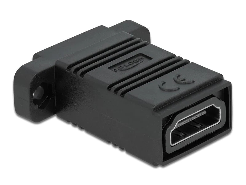 Delock Easy 45 HDMI Adapter gerade HDMI - HDMI, Kabeltyp: Adapter, Videoanschluss Seite A: HDMI, Videoanschluss Seite B: HDMI