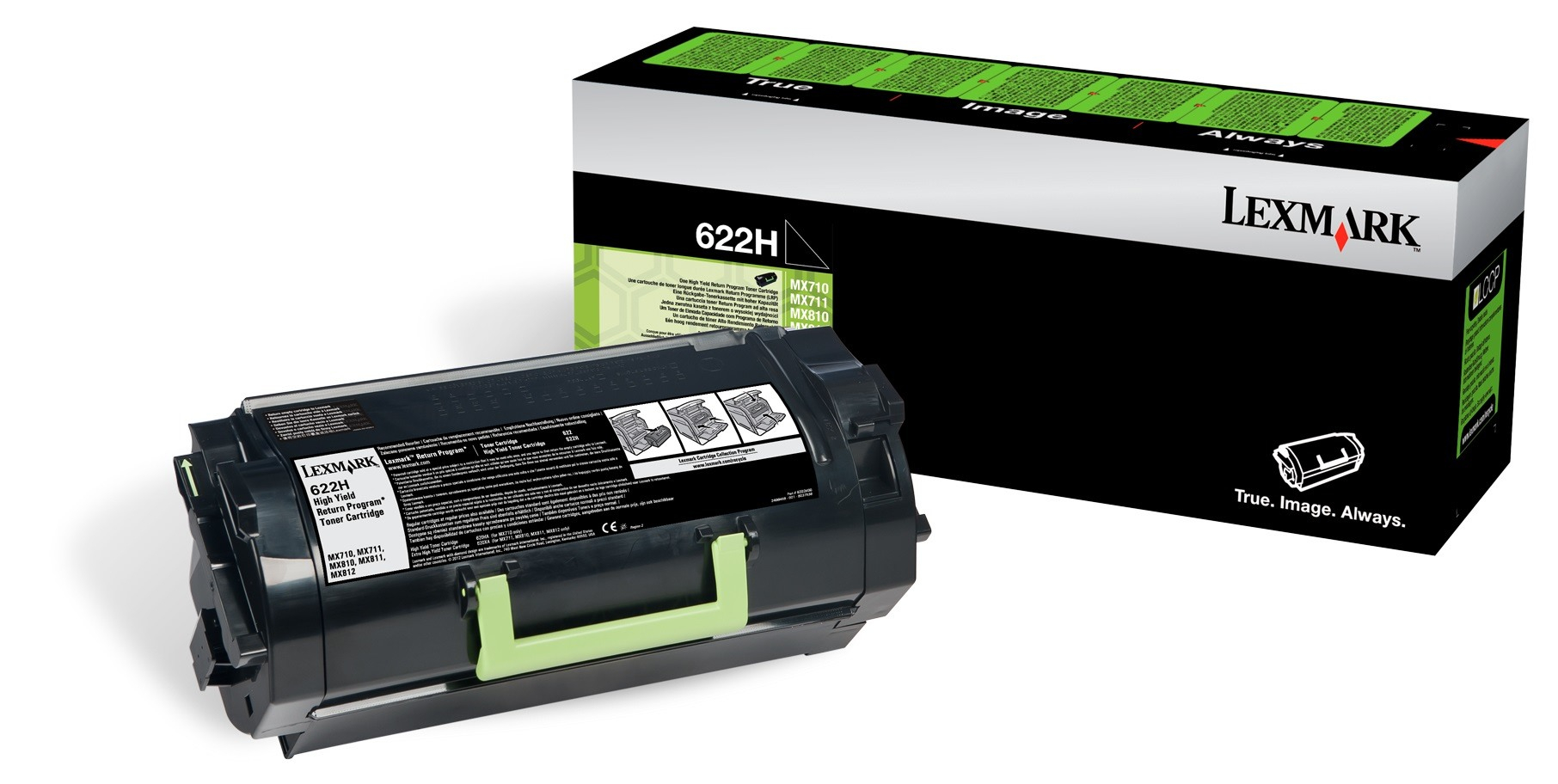 LEXMARK Toner-Modul return HY schwarz 62D2H00 MX710/810 25'000 Seiten