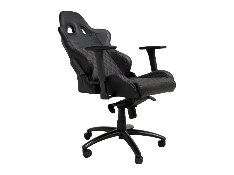 LC-Power Gaming Chair LC-GC-3 Schwarz, Höhenverstellbar, Farbe: Schwarz, Material: PU-Leder, Belastbarkeit: 150 kg