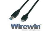 Wirewin USB3.0 Verlängerungskabel, USB-A Stecker zu USB-A Buchse, schwarz, 1 Meter, 5Gbps