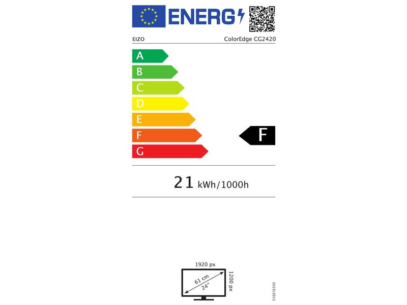 EIZO ColorEdge CG2420, 24.1 Zoll LED, 1920 x 1200 Pixel, 16:10, DVI HDMI USB, Schwarz