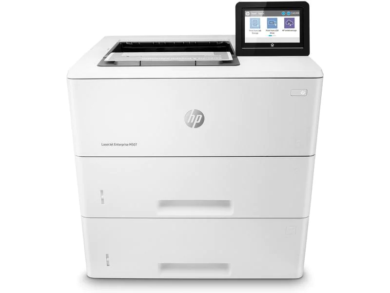 Hewlett-Packard HP LaserJet Enterprise M507x, Schwarzweiss Laser Drucker, A4, 43 Seiten pro Minute, Drucken, Duplex und WLAN