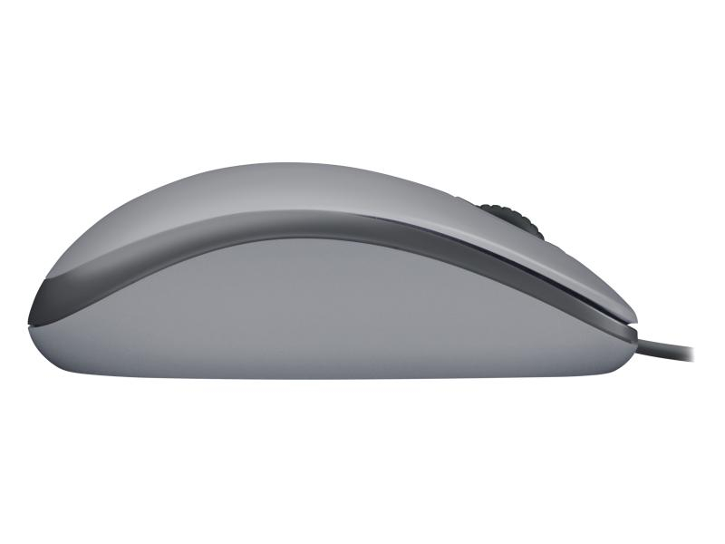 Logitech Maus M110 Silent Grau, Maus-Typ: Standard, Bedienungsseite: Universal, Maus Features: Scrollrad; Silent-Tasten, Farbe: Grau, Verbindungsart: Verkabelt, Schnittstelle: USB