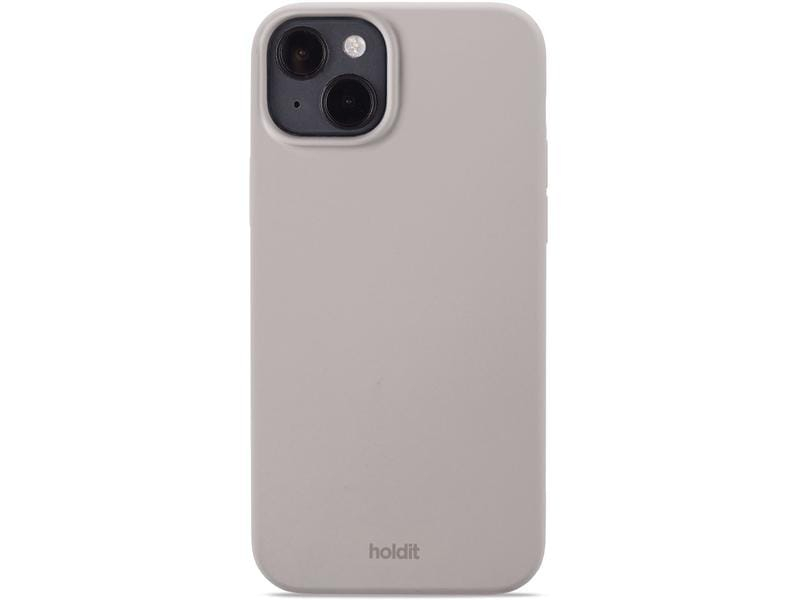 Holdit Back Cover Silicone iPhone 14 Plus Taupe, Fallsicher: Nein, Kompatible Hersteller: Apple, Detailfarbe: Taupe, Mobiltelefon Kompatibilität: iPhone 14 Plus, Material: Silikon, Bewusste Eigenschaften: Keine Eigenschaft