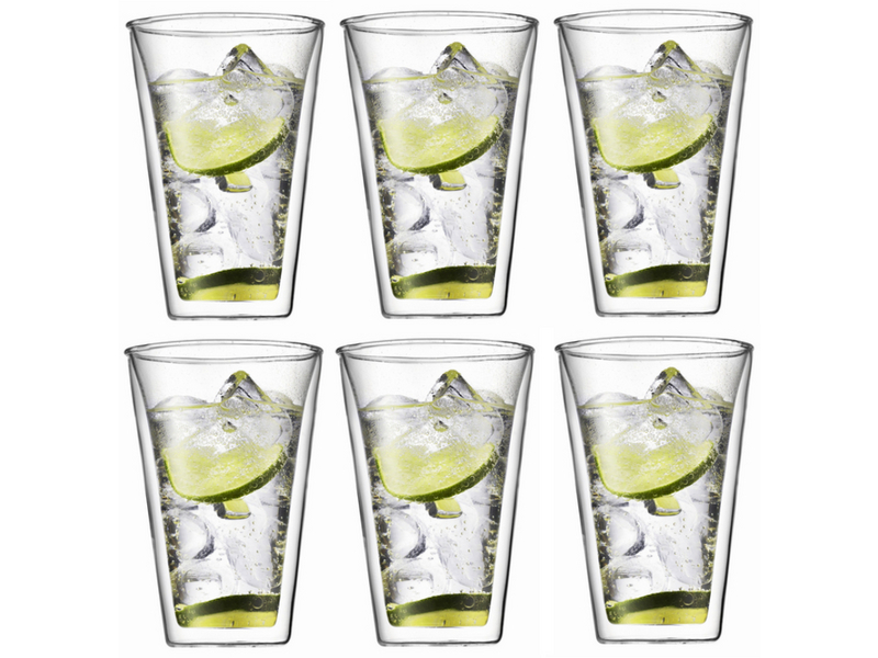 Bodum CANTEEN Glas 0.4 Liter Set, Glas Typ: Trinkglas, Farbe: Transparent, Verpackungseinheit: 6 Stück, Volumen: 4 dl