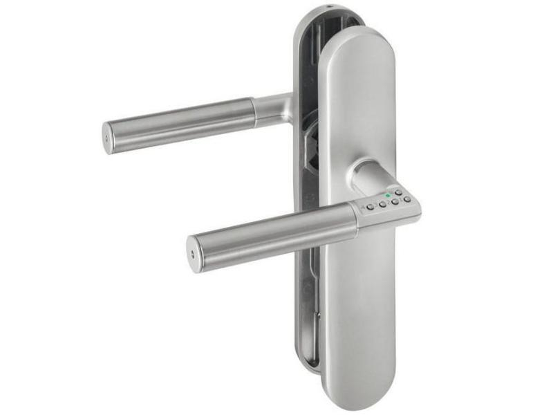 ASSA ABLOY Türsicherung Code Handle LS, Verbindungsmöglichkeiten: Keine, App kompatibel: Nein, Farbe: Silber, Vandalenschutz: Nein