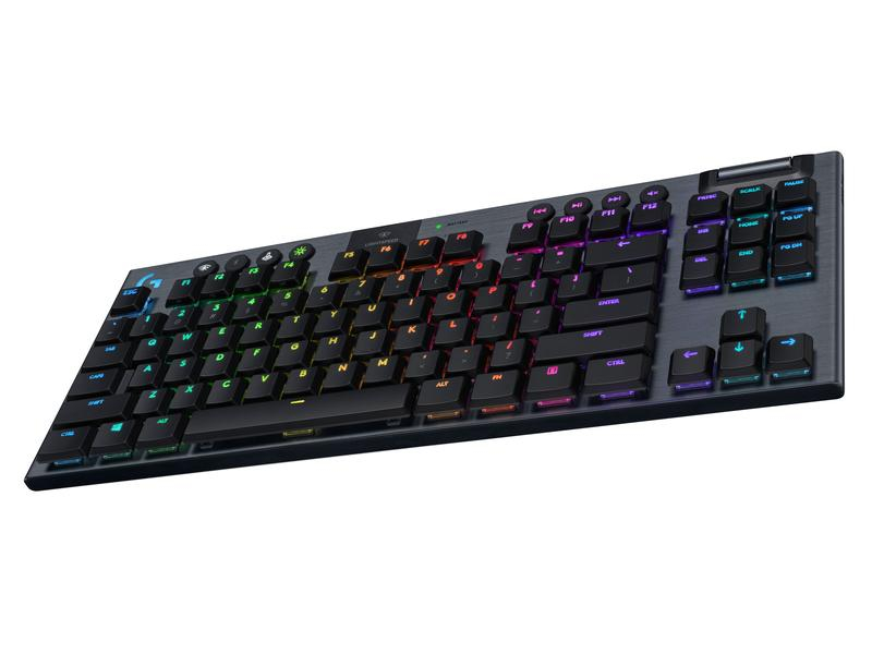 G915 TKL Tenkeyless LIGHTSPEED Wireless RGB Mechanical Gaming Keyboard - GL Tactile - CARBON - CH