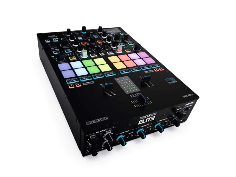 Reloop DJ-Mixer Elite, Bauform: Clubmixer, Signalverarbeitung: Digital, Anzahl Kanäle: 2