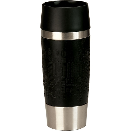 emsa Isolierbecher TRAVEL MUG, 0,36 L., Manschette schwarz