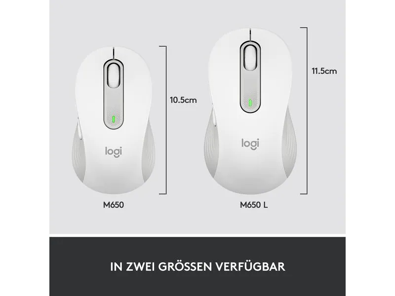 Logitech Maus Signature M650 Weiss