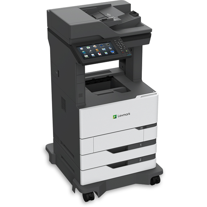 Lexmark MX826ade, Schwarzweiss Laser Drucker, A4, 66 Seiten pro Minute, Drucken, Scannen, Kopieren, Fax, Duplex