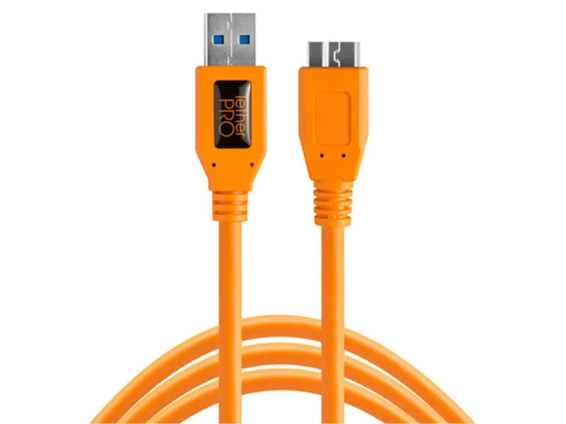 Tether Tools Kabel TetherPro USB 3.0 A / Micro B 4.6 Meter ? orange, Zubehörtyp: Kabel