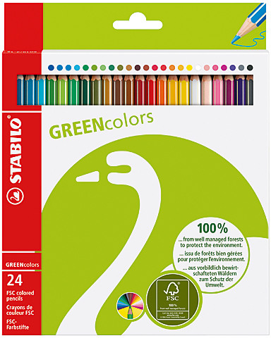 STABILO Farbstifte Greencolors 24026019 24 Farben