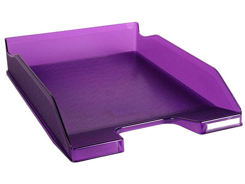Exacompta Ablagekorb Combo-Midi Violett, Anzahl Schubladen: 1, Detailfarbe: Violett, Material: Polystyrol (PS), Verpackungseinheit: 1 Stück