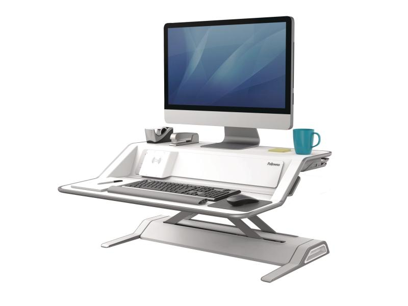 FELLOWES Lotus DX Sitz-Steh Workstation 8091501 weiss