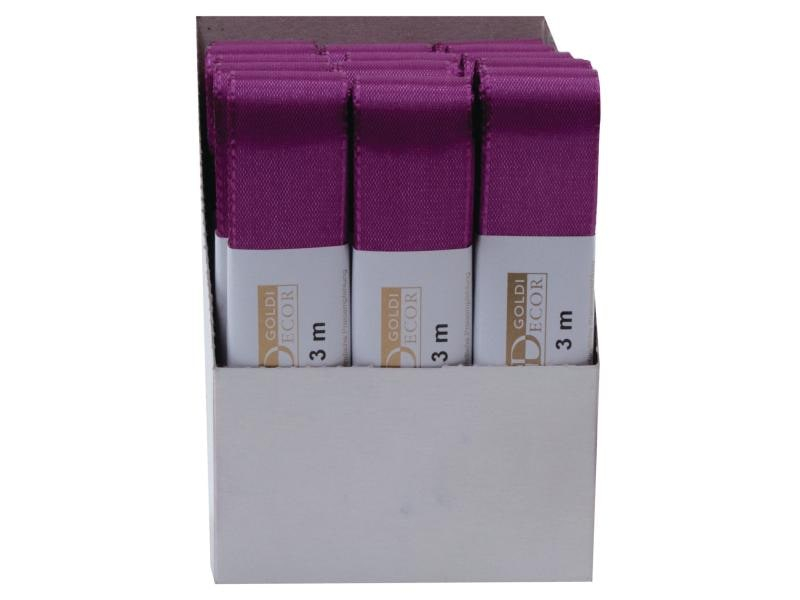 GOLDINA Textilband 40 mm x 3 m, Violett, Breite: 40 mm, Farbe: Violett, Verpackungseinheit: 1 Stück, Länge: 3 m, Band-Art: Textilband