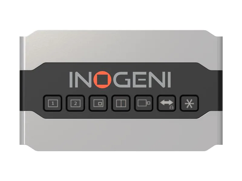 Inogeni Kamera Mixer SHARE2U USB/HDMI ? USB 3.0, Stromversorgung: 12 V, Max. Auflösung: 1920 x 1080 (Full HD), Anzahl Eingänge: 2 ×, Anzahl Ausgänge: 1 ×, Eingänge: 3.5 mm Klinke, HDMI, USB-A, Ausgänge: HDMI, 3.5 mm Klinke, USB-B