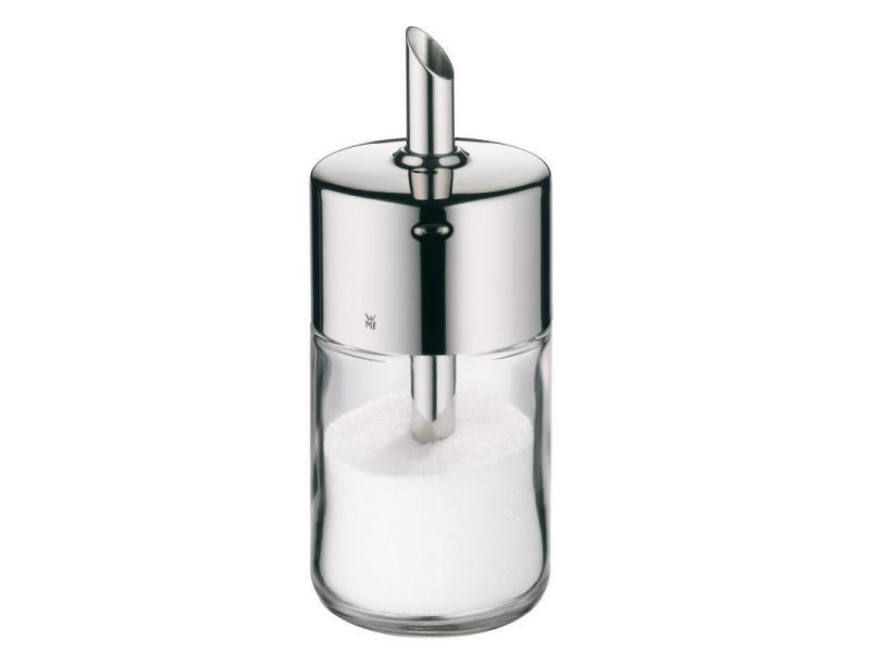 WMF Zuckerdose Barista 250 ml, Anwendungszweck: Zucker, Farbe: Silber, Material: Edelstahl, Glas, Set: Nein